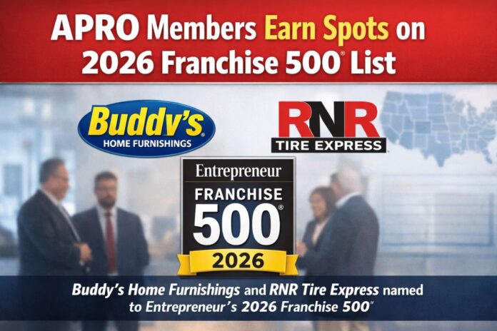 APRO Members Earn Spots on 2026 Entrepreneur Franchise 500® List